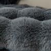 Kaninchen Plüsch Sofa Kissen Winter Gepolstertes Plüsch Kissen Rutschfeste Leder Sofa Abdeckung Abdeckung Tuch Handtuch