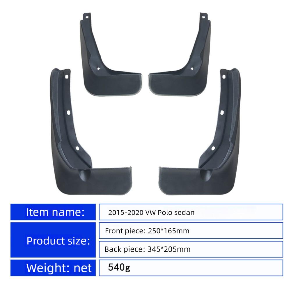 Schmutzfänger für Volkswagen VW Polo Limousine 2015-2020 Kotflügel Spritzschutz Kotflügelverbreiterungen Spoiler Autozubehör 2019