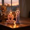 Flexible Figure Casting Forms, 4 Piece Couple Theme Set for Candle Projects with Gypsum Epoxy and Paraffin Pouring Use for Display Work