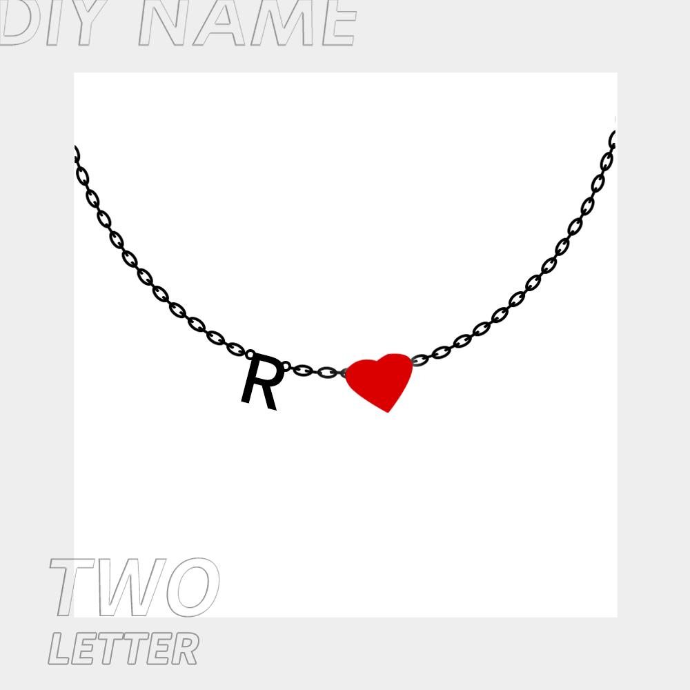 EManco Dropshipping Personalized Jewelry Colorful Rhinestone Necklace Diy Letter Heat Charm Constellations Necklace for Women