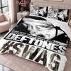 Deftones 3-delige Beddengoedset Dekbedovertrek Met Twee Kussenslopen Voor Slaapkamer Huisdecoratie