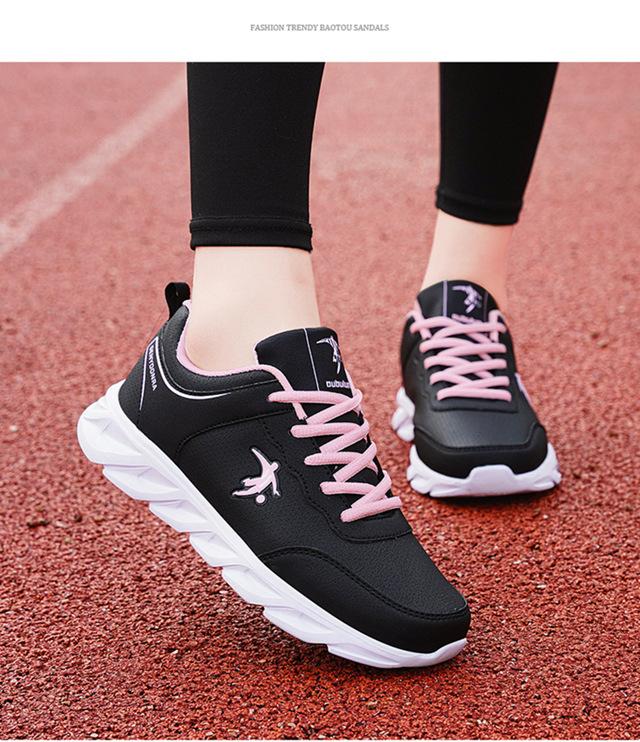 Joni Danlai shoes spring and autumn leather waterproof casual sneakers soft-soled non-slip running shoes for rainy days