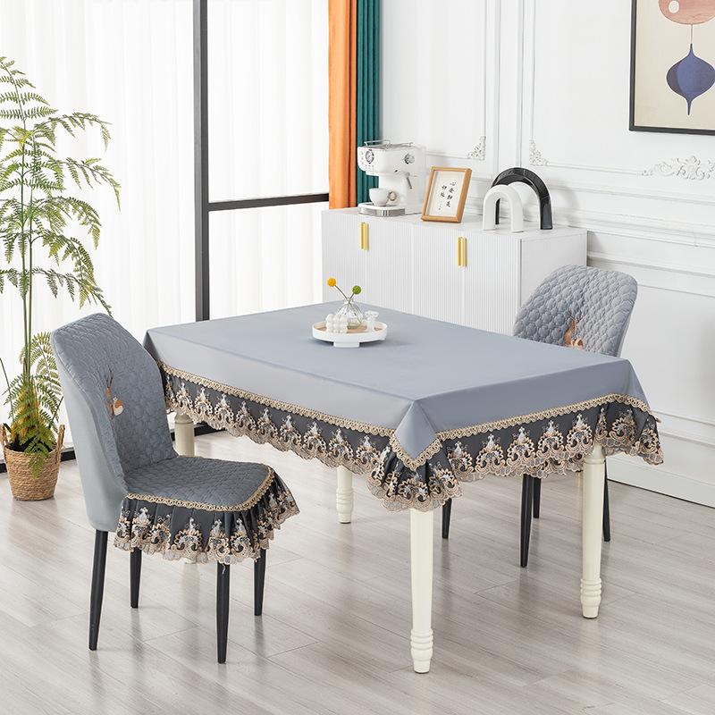 Gebogener Stuhlbezug Neu Einfach All-inclusive Haushalt Baumwolle Verdickt Rückenlehne Integriertes Kissen Esszimmertisch Stuhlbezug Hockerbezug