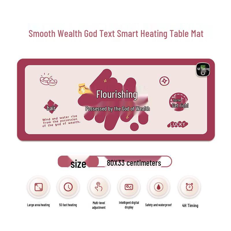 Ekstra Büyük Isıtmalı Mouse Pad & Masa Matı - Sıcak Ofis Masaüstü El Isıtıcısı