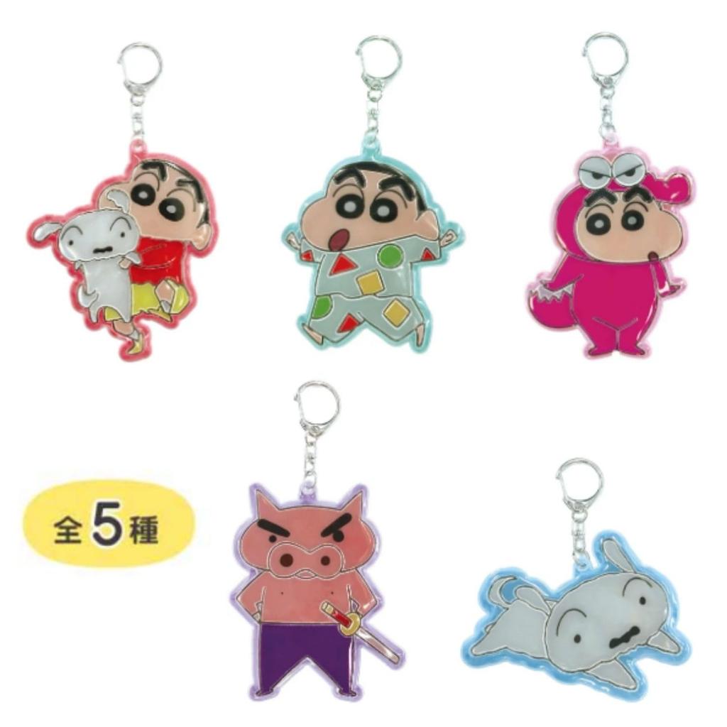 Unique Crayon Shin-chan Sparkling Keychain 2 Buriburi Zaemon H95 x W75 x D3mm CS-0125D