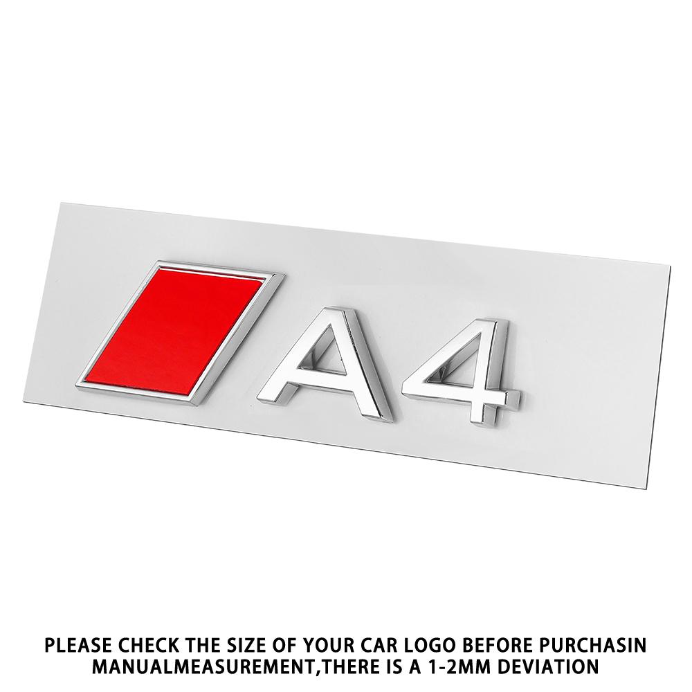 For Audi b6 b8 TT Q3 Q5 Q7 Q8 Trunk Logo Auto Styling Accessories 1pcs A3 A4 A5 A6 A7 A8 RS Car Letters Number Emblem Valve Cap