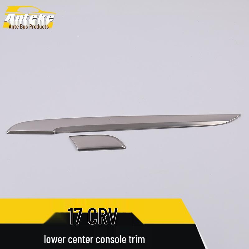 Stainless Steel Decorative Sticker for 17 CRV Lower Center Console Trim and Dashboard