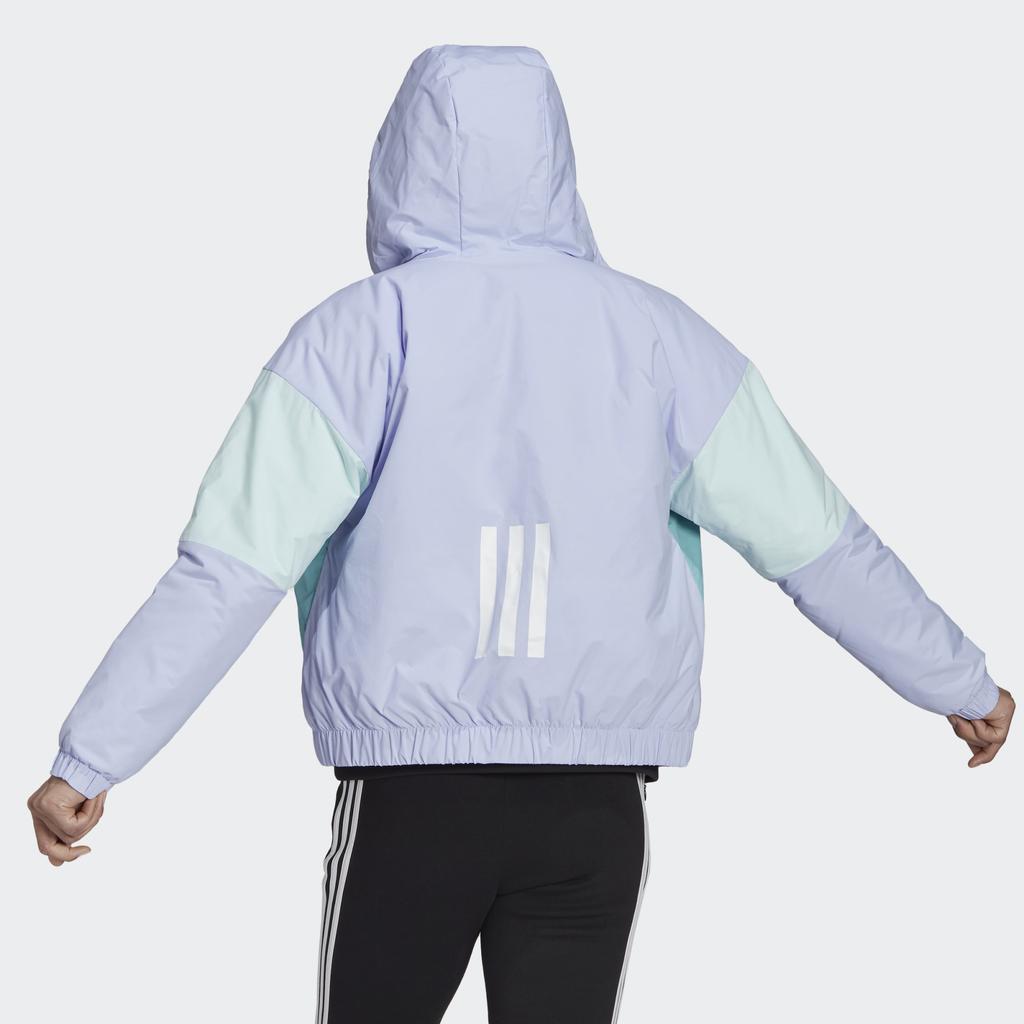 adidas Puffer Jacket Women's Light Purple Roland/Mint Green GQ2512