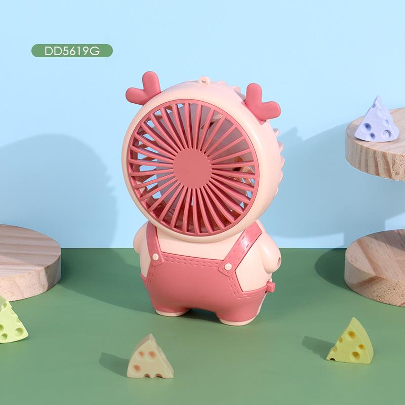 Portable Rechargeable Cartoon Handheld Fan for Students and Children