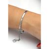 Unisex Tarnish Stainless Steel 2-piece Flat Italian Friendship Lover Couple Bracelet