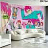 Saiki Wall Tapestry Aesthetic Wall Hanging Printed Fabric Blanket Decorative Tapestries for Bedroom Living Room Home Decor