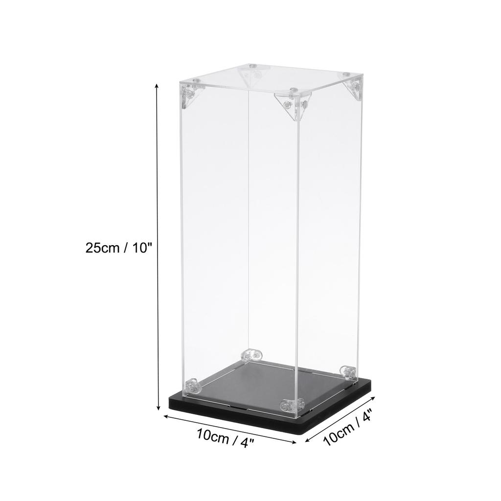 Clear Acrylic Display Case Dustproof Display Box Storage for Collectibles Assemble Action Figures Toy Car Model Collection Show