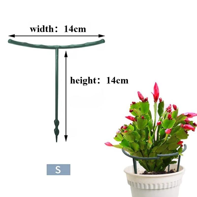 12PCS/8PCS/4PCS podpěrné kolíky pro rostliny Plastová půlkulatá klec pro zahradní rostliny a podpůrný kroužek pro podporu zelených rostlin pro vnitřní květiny