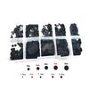 500pcs Silicone Conductive Black Particles Keypad Pad 3mm-8mm For Keyboards Remote Controls Electronic Button Accessories