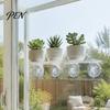 Wall Mounted Succulents Stands Window Suction Cup Storage Rack, Clear Acrylic Shelf with Strong Adsorption Shelves Adsorption, Floating Plant