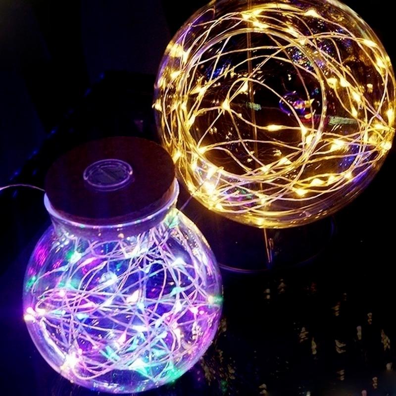 1 M LED Christmas Wedding Party Festival Copper Wire String Fairy Lights Strings Copper Lanterns Decoration For The Party