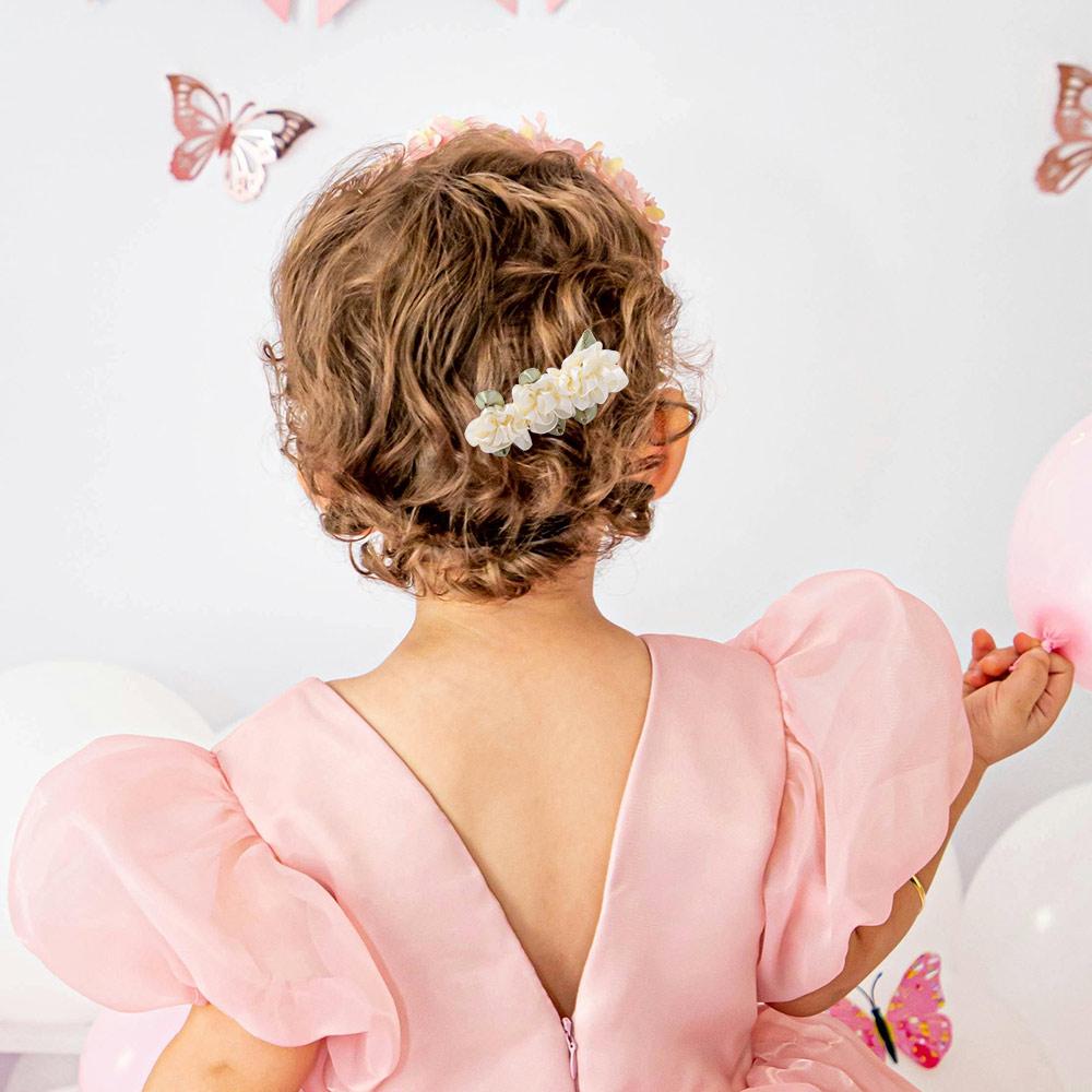 Super Fairy Bell Orchid Flower Hair Clips Female Forehead Bangs Clip Mori System Broken Hair Duckbill Clip