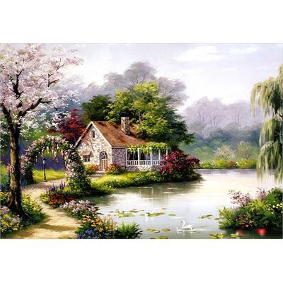 Puzzle Life Tree Shade Shelter Picture Puzzle 500 Pieces, Korean Popular Puzzles