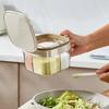 4 Grids Sugar and Salt Container Push-type Condiment Storage Container  Kitchen Supplies
