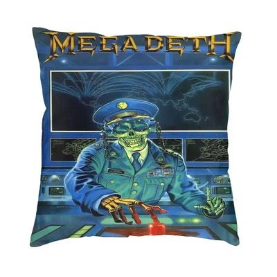 Megadeths Heavy Metal Band Kissenbezug Heimdeko Quadratisch Rust in Peace Kissenbezug Kissenbezug für Sofa