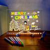 Light Up Acrylic Message Board Rewritable DIY Children's Glowing Drawing Board Message Lamp Marker Board For Office School Home