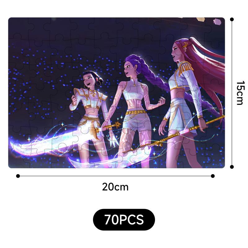 New  Demon Hunters jigsaw puzzle Toys Board Game Rumi Mira Zoey Huntrix Character Pattern Collectible Decor Children Gifts