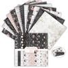 24 Blatt Blumendruck Scrapbook-Papier 6 Zoll Hintergrundpapier Dekoratives Papier Bastelbedarf DIY