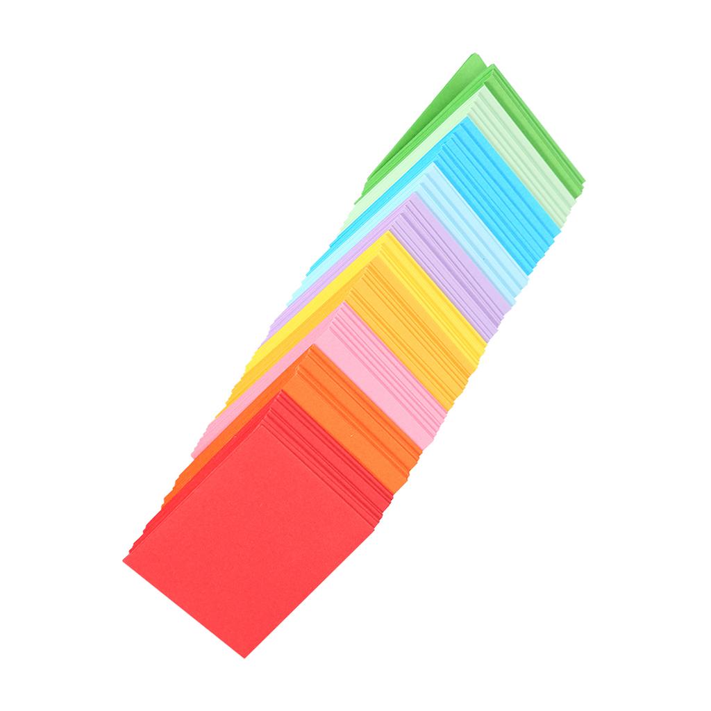 520 Pcs 10 Colors Square Folding Paper Colorful Double Sided Origami Crane Craft Sheets 5x5 Cm