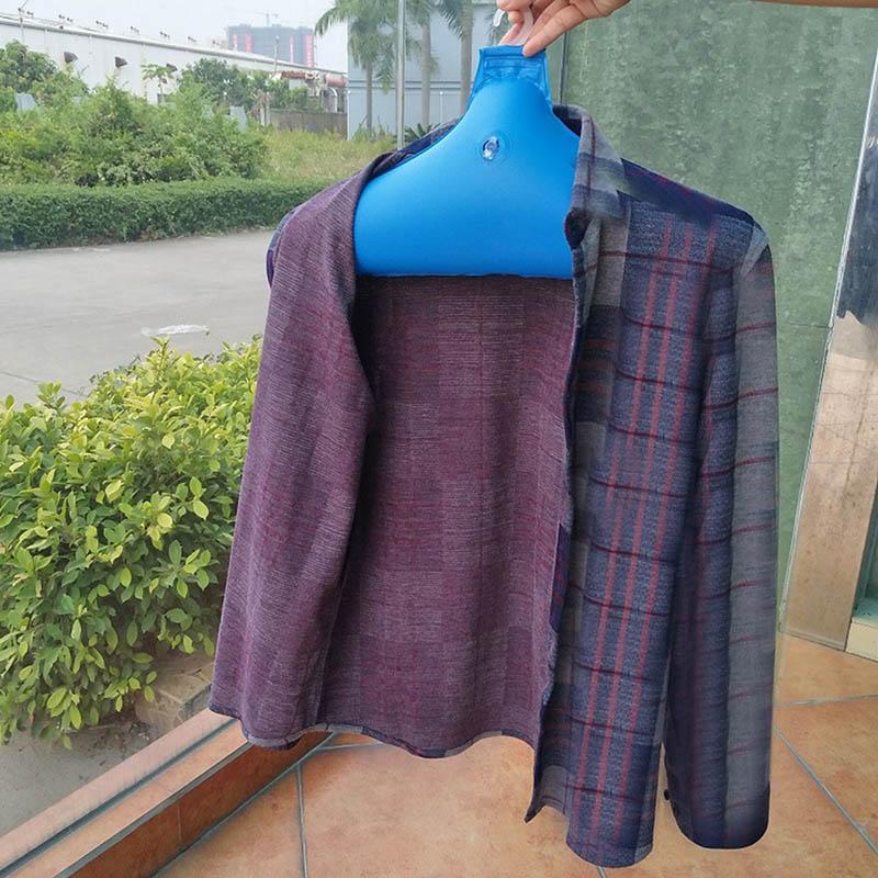 5pcs PVC Inflatable Hangers Clothes Drying Rack Foldable Creative Clothing Storage Holder For Suits Wardrobe Organizer