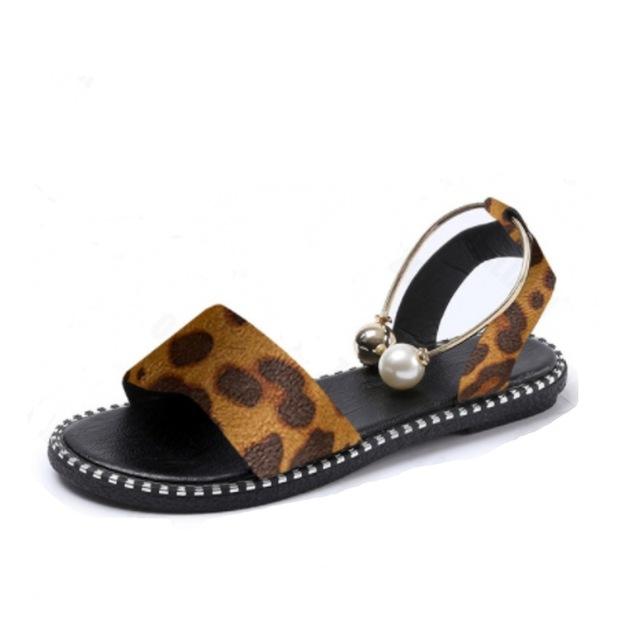 Summer Women Sandals Beaded Pearly Flat Casual Shoes For Women Shoes Sandalias Slippers Ladies Flip Flop Chaussure Femme