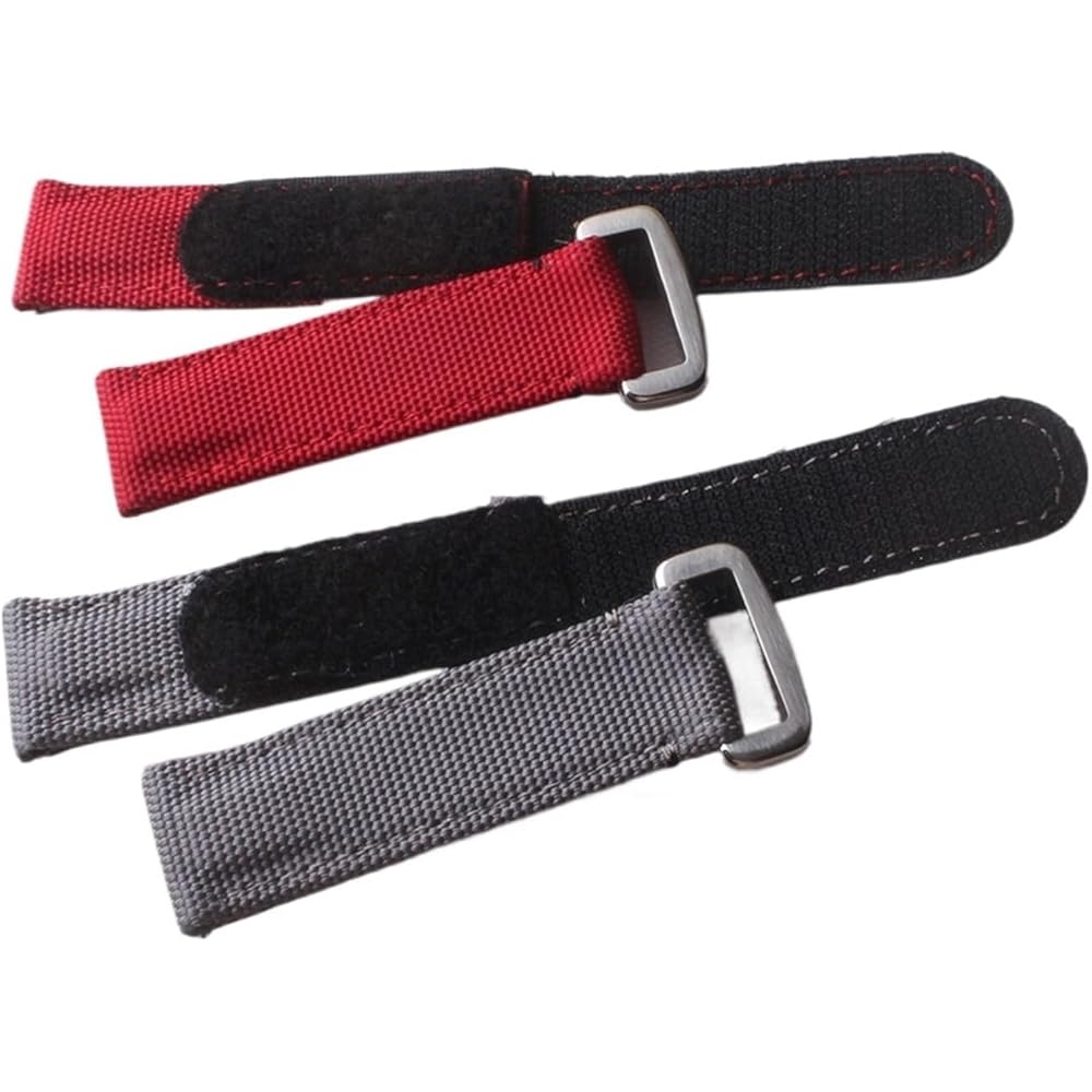[This is Chem] Watch Band Genuine Leather Nylon Bracelet 20mm Mens Sport Watch Band Accessory Str...