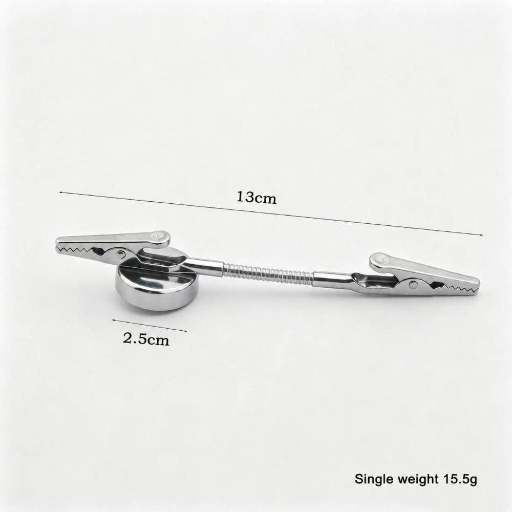 Flexible Alligator Clip Metal Office Name Card Clip Portable Memo Photo Holder  Gift