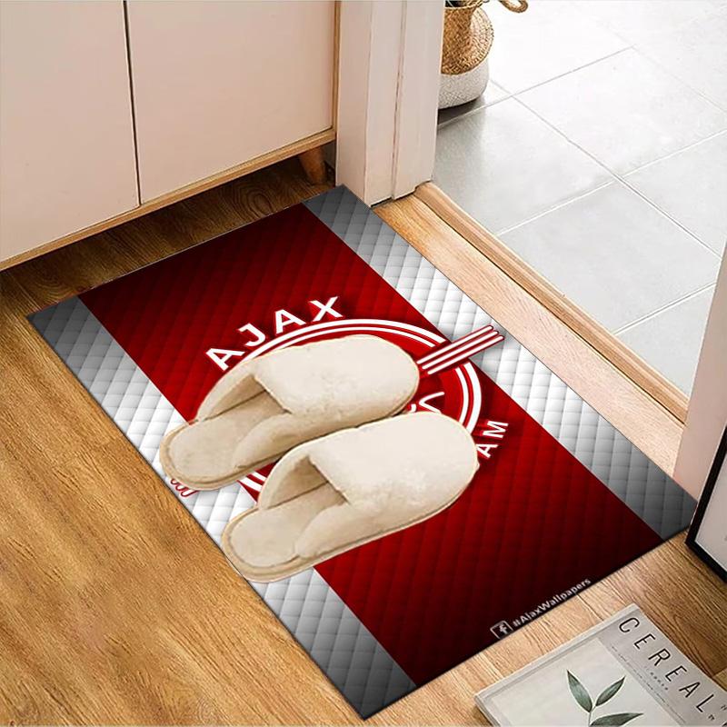 AFC Ajax Emblem Design Rug Game Carpet, Floor Mat for Bedroom Living Room Entryway Rug, Home Decor Idea Gift for Christmas Birthday