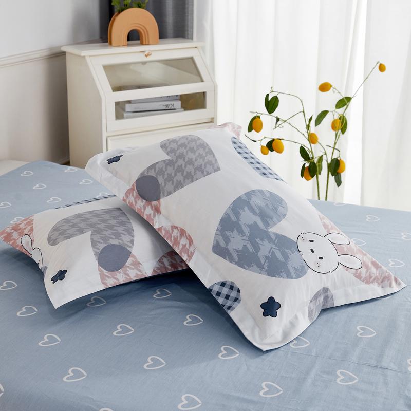 Set of Two Pure Cotton Pillowcases, 48x74cm - Pillow Core Covers [Pair Only]