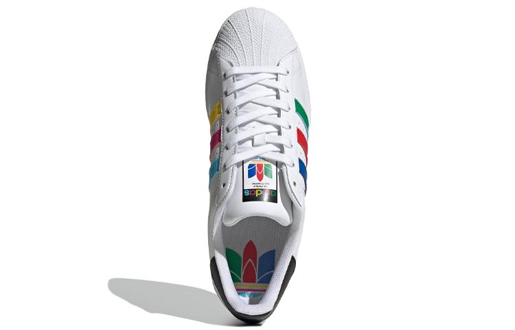 Superstar Adidas Originals 'Kolorowy Trefoil - Cloud White' FU9521
