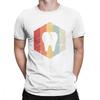 Zahnarzt Retro 70er Jahre Zahn Symbol T-Shirt Für Männer Zahnmedizin Zahnarzt Kurzarm Slim Fit T-Shirts O-Ausschnitt Baumwolle Oberteile T-Shirt