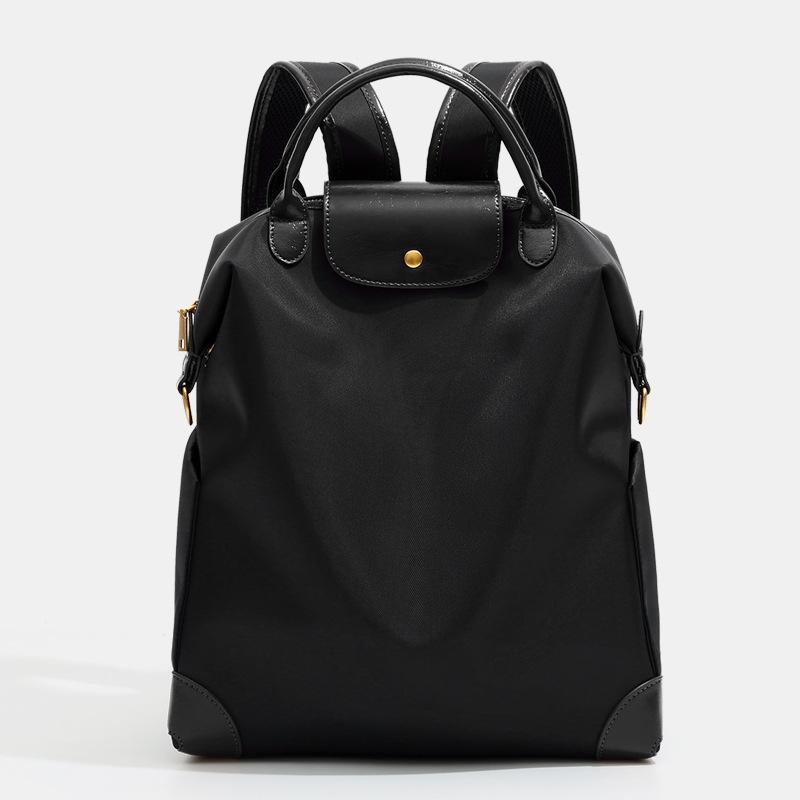 Women s Nylon Backpack Lightweight Large Capacity Versatile for Daily Commute Travel Laptop Minimalist Stylish Design чёрный 4000₽