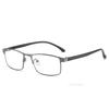 Business Men Women Anti-Blue Light Myopia Glasses Finished Metal Square Prescription Eyeglasses Diopter 0 -0.5 To -6.0 Oculos