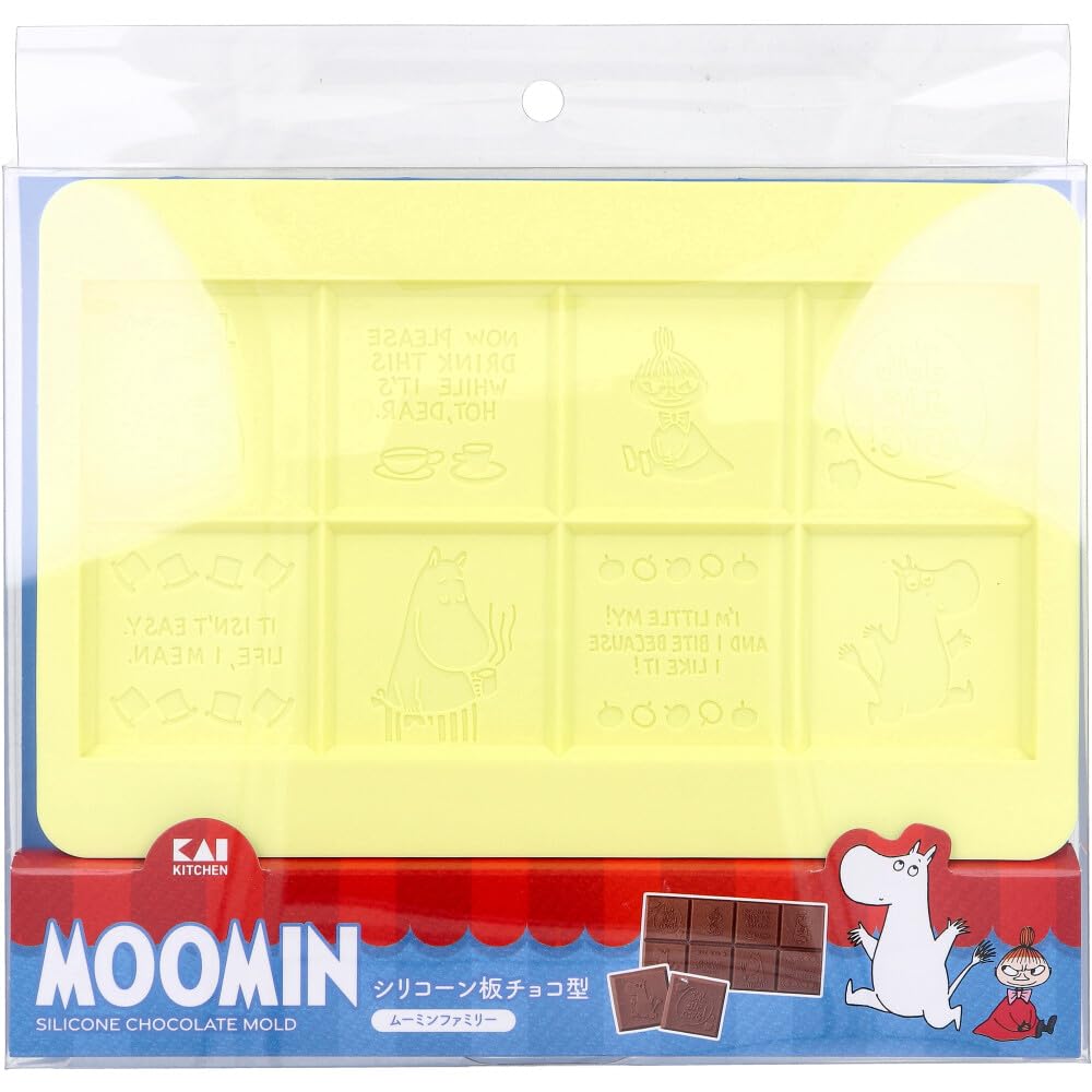 Kai Moomin Confectionery Silicone Chocolate Bar Mold (Moomin Family)