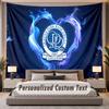 Custom Name Text Tapestry Queens Park Rangers Personalized Polyester Wall Tapestry For Bedroom And Room