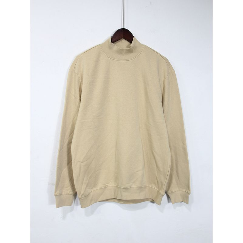 

Autumn and Winter Half-High Collar Fashion Light Fleece Bottoming Shirt Sweatshirt Khaki G code (85.00 kg-100.00 kg recommended