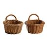 Sturdy Plastic Storage Basket Organizers with Elegant Designs Accent Home Decoration Accessory for Household Daily Use