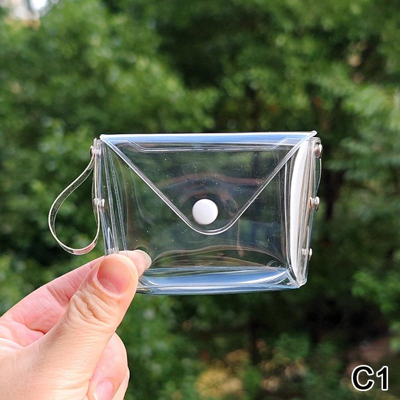 Transparent Mini Coin Purse Keychain Bag Charm Handbag Design Coin & Earphone Holder Novelty Miniature Purse Keychain