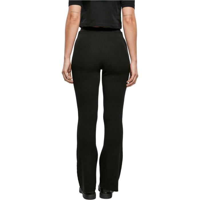 Legging Femme Urban Classics Rib Knit Bootcut GT - Noir - 5XL