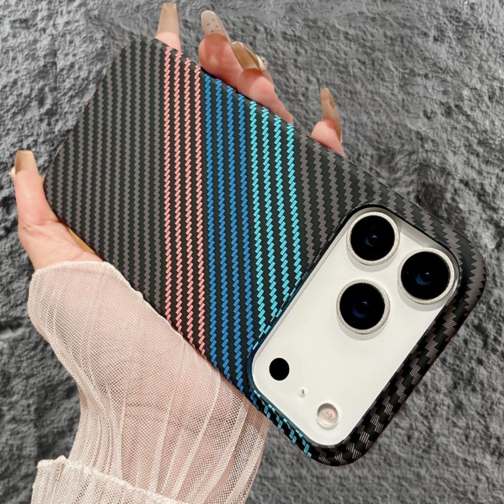 Matte Carbon Fibre forMagsafe Case foriPhone 17 Air 16 15 14 Plus 13 12 Pro Max 17Pro Wireless Charge Skin Glossy Armor Cover