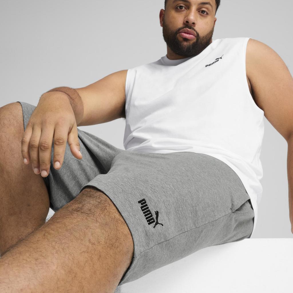 Logo Jersey 10 Gray 68754103_ESS NO.1 Shorts_Medium Heather_XL