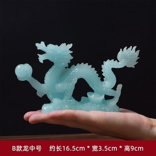Creative Resin Zodiac Dragon Decoration Company Office Home Crafts Figurines Living Room Decoration Desk Accessories