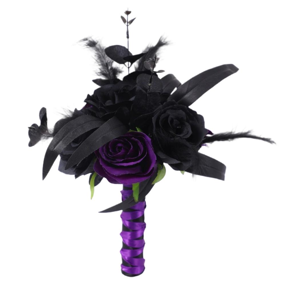 

Для праздничных вечеринок Домашний декор Готическая свадьба Декоративный букет в стиле Хэллоуина Высококачественные материалы Букет