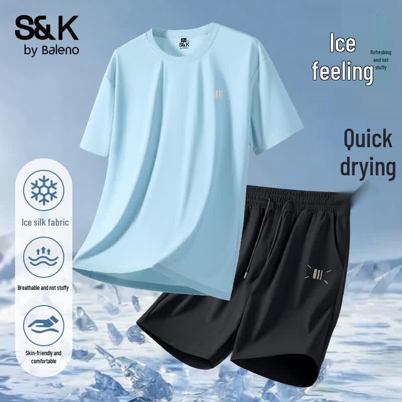 Baleno Men s SK Series Ice Silk Sportswear Set 3XL