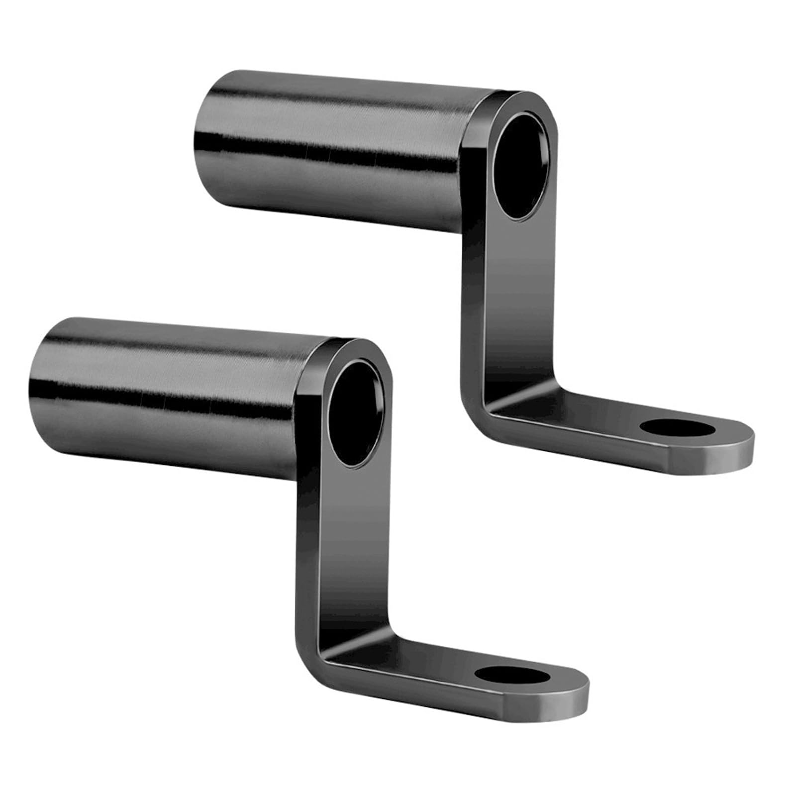 

LUYING 2 Pcs Multi-Bar Holder Clamp Bar Motorcycle Handle Aluminum Extension Easy Install Proof Black